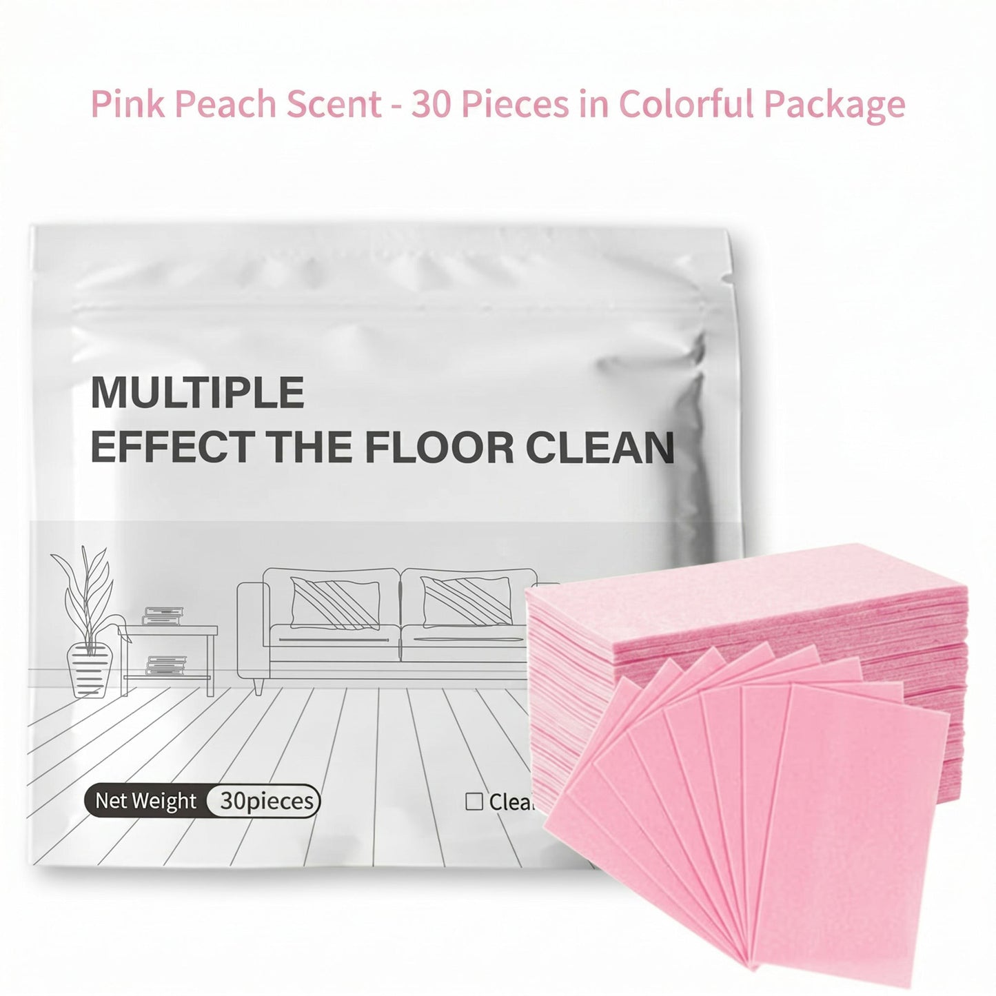 Multiple Effect The Floor Clean Tablets for Mopping, Quick Shine Cleaner
