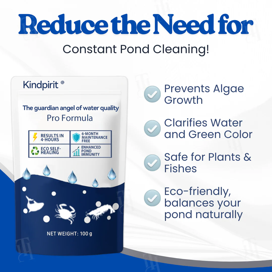 Kindpirit® The guardian angel of water quality Pro Formula– End Algae Nightmares, Restore Your Pond’s Beauty Fast!