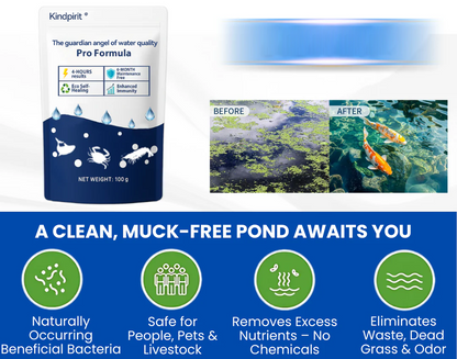Kindpirit® The guardian angel of water quality Pro Formula– End Algae Nightmares, Restore Your Pond’s Beauty Fast!