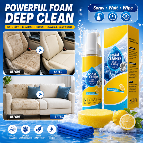 Heavy Duty 4 in 1 Multi Enzyme Foam Cleaner Spray