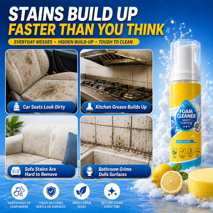 Heavy Duty 4 in 1 Multi Enzyme Foam Cleaner Spray